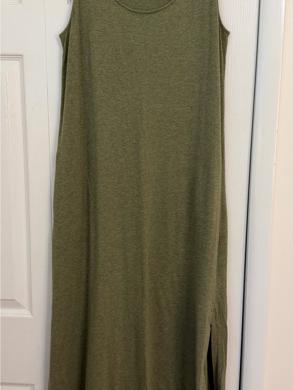 J. Jill Olive Sleeveless Maxi Dress - Picture 1 of 6